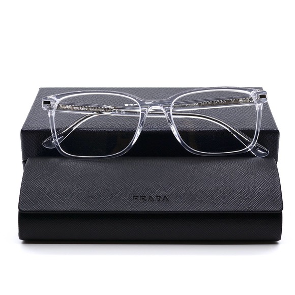 NEW PRADA PR 14WV 2AZ1O1 CRYSTAL AUTHENTIC EYEGLASSES FRAME - Picture 7 of 15